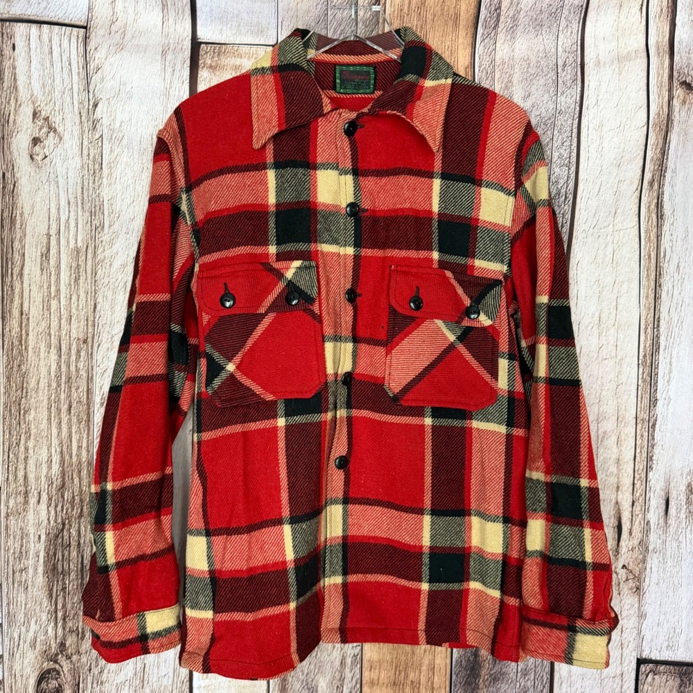 Chippewa Vintage Plaid Shirt Jacket Shacket Wool 70s Heritage Workwear Cabincore